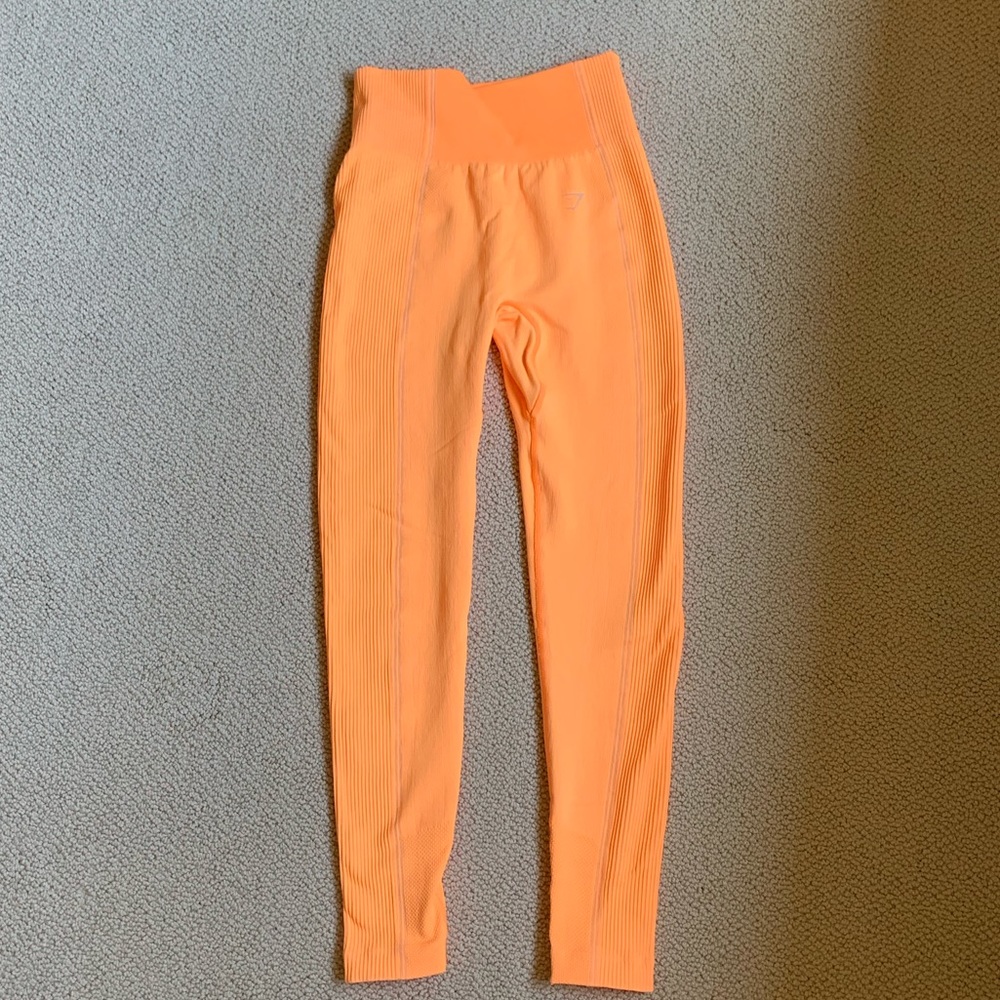GYMSHARK ORANGE LEGGINGS